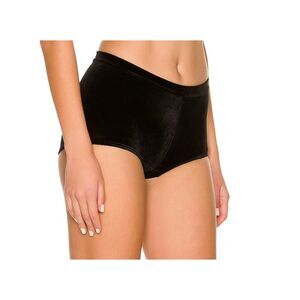 NWT Commando High Waisted Bikini Briefs in Black Velvet Size S/M